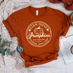 Farm Fresh Pumpkins (Cream Ink) *Screen Print Transfer*