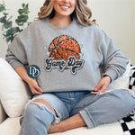 Faux Sequin Game Day Basketball *DTF Transfer*