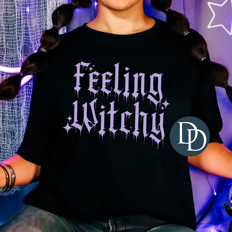 Feeling Witchy Drip (Lavender Ink) *Screen Print Transfer*