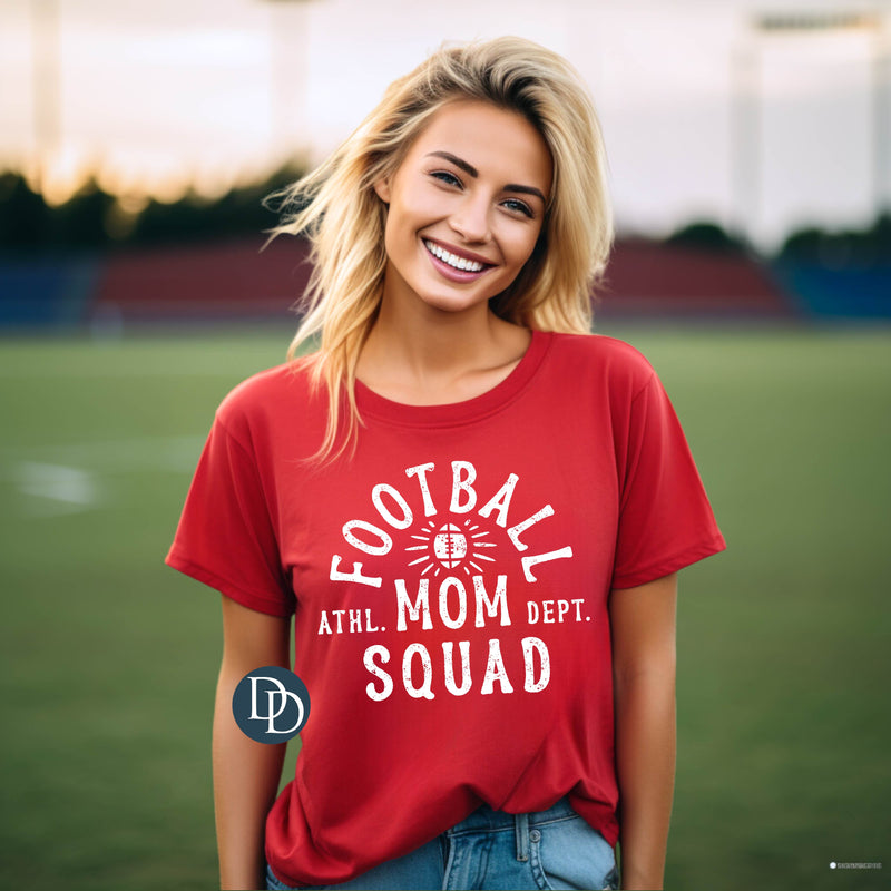 Football Mom Squad (White Ink) *Screen Print Transfer*
