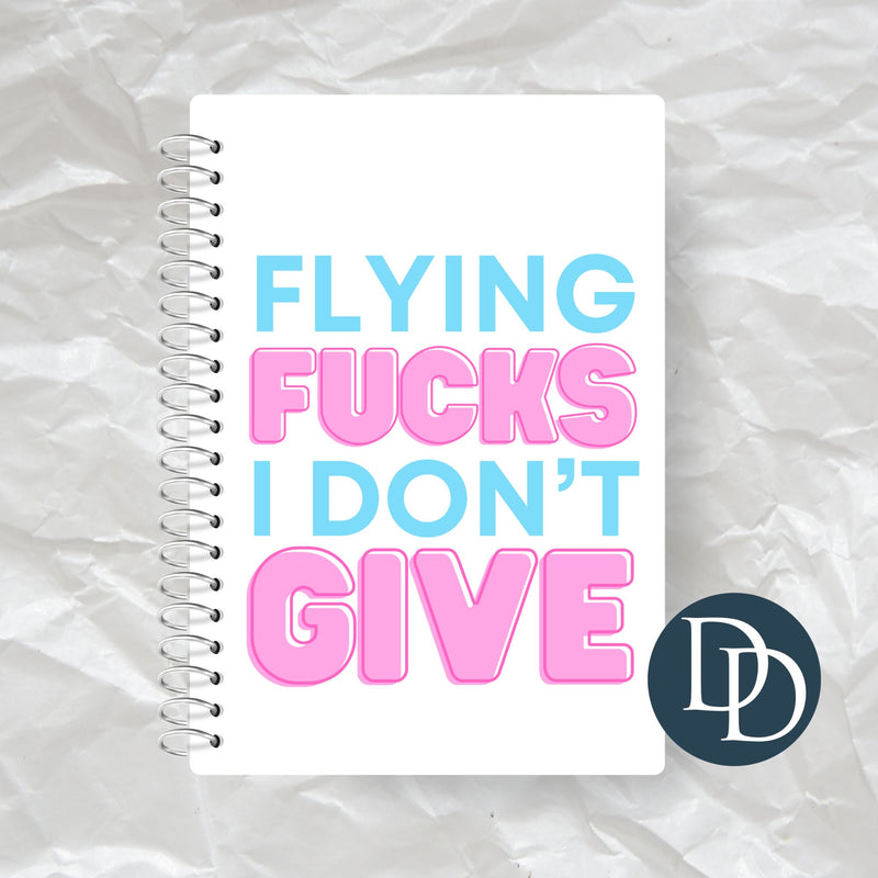 Fying Fcks I Don't Give Bubble Blocks *Journal UV DTF Decal*