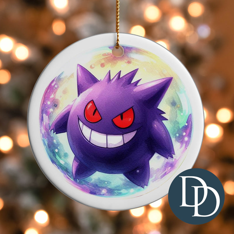 Gengmon Christmas Ball *UV DTF Ornament Decal*