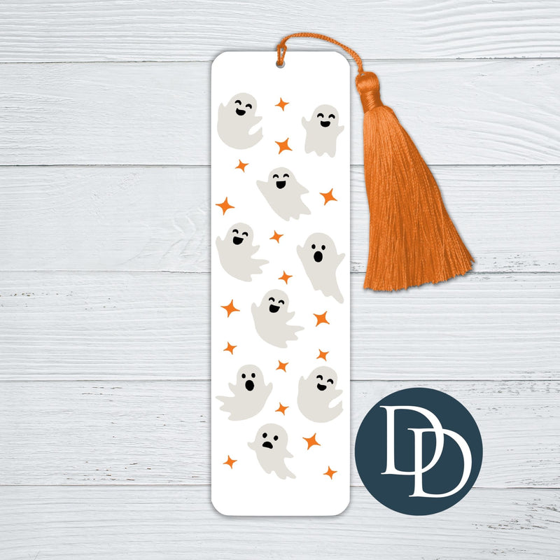 Ghosts And Orange Stars *UV DTF Bookmark Decal*