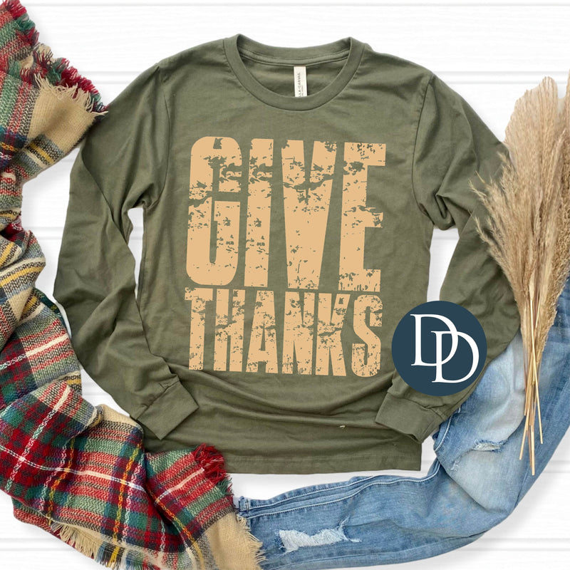 Give Thanks Grunge *DTF Transfer*