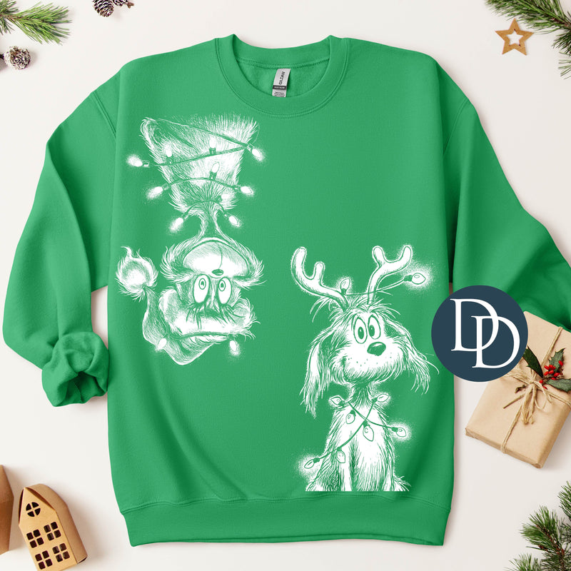 Grnch And Max Heads *DTF Transfer*