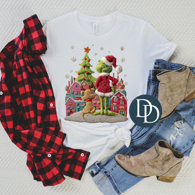 OVERSIZED Grnch Max Wville Faux Yarn *DTF Transfer*