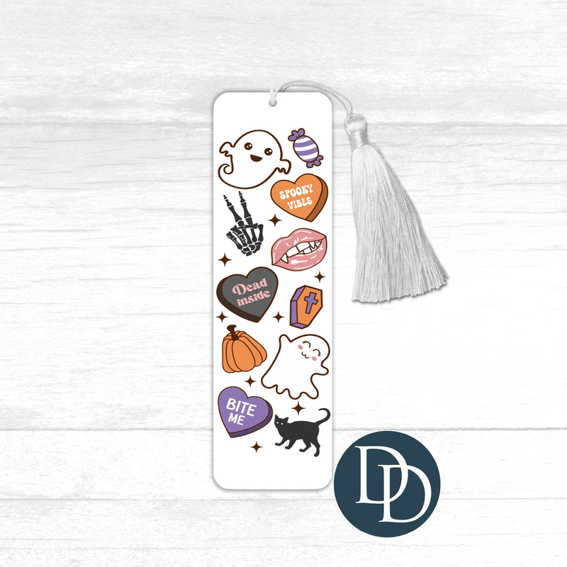 Halloween Candy Hearts *UV DTF Bookmark Decal*