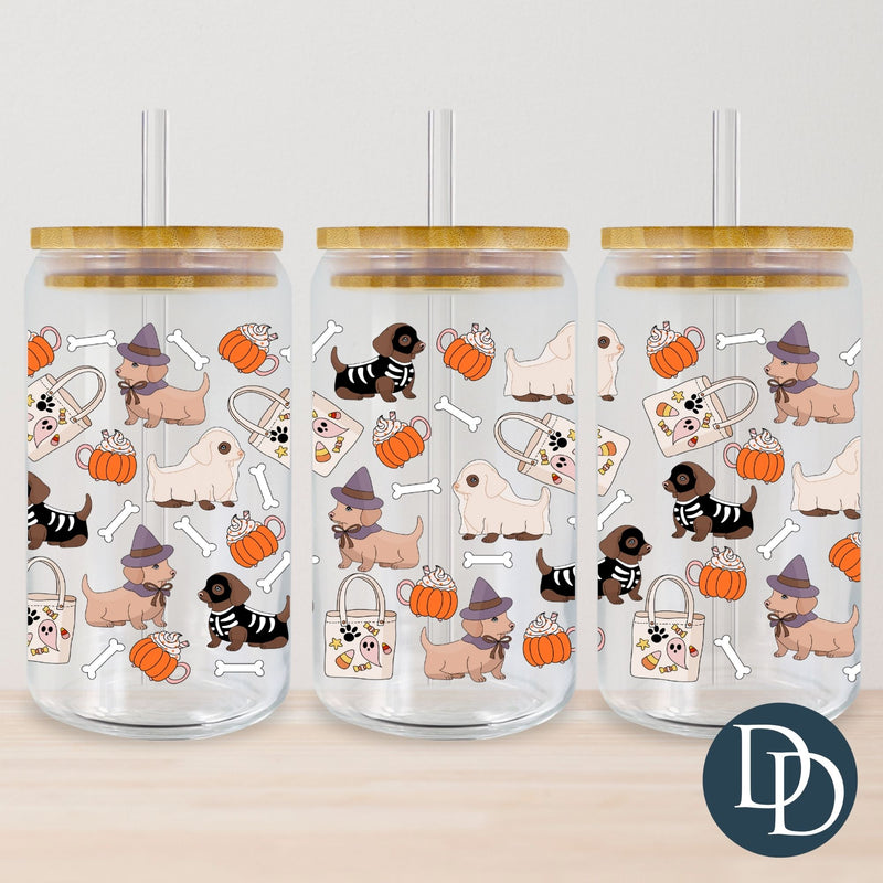 Halloween Costume Puppies *UV DTF Cup Wrap*