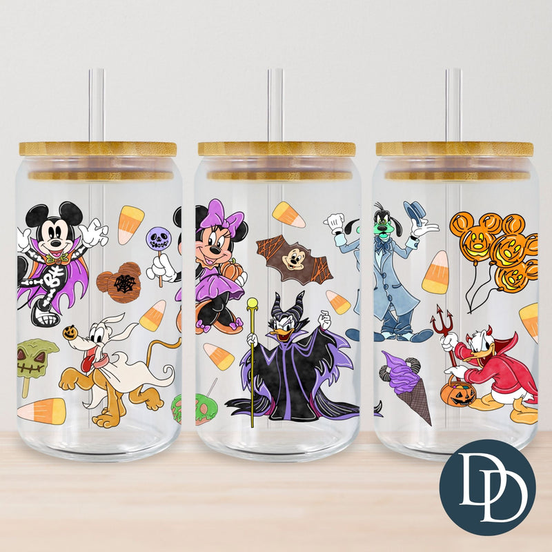 Haunted Mick E Halloween Friends *UV DTF Cup Wrap*