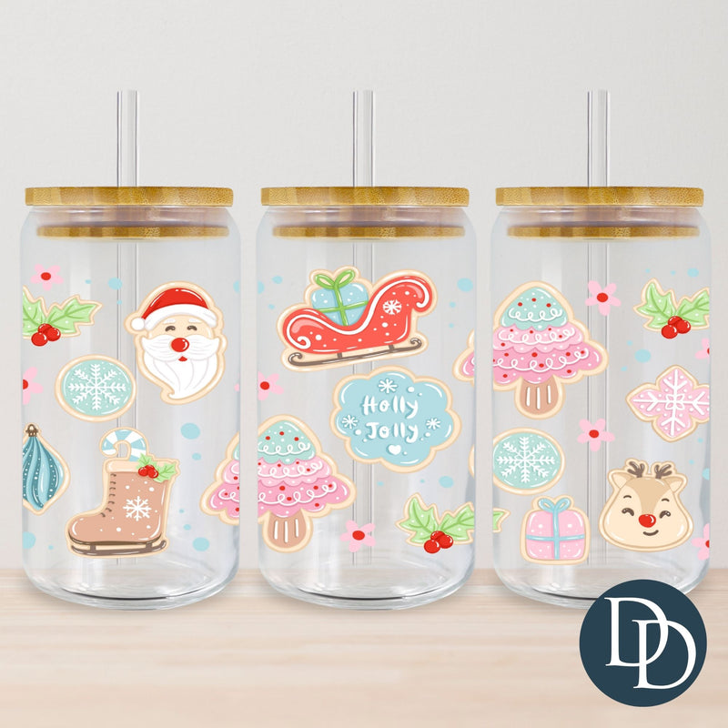 Holly Jolly Christmas Cookies *UV DTF Cup Wrap*