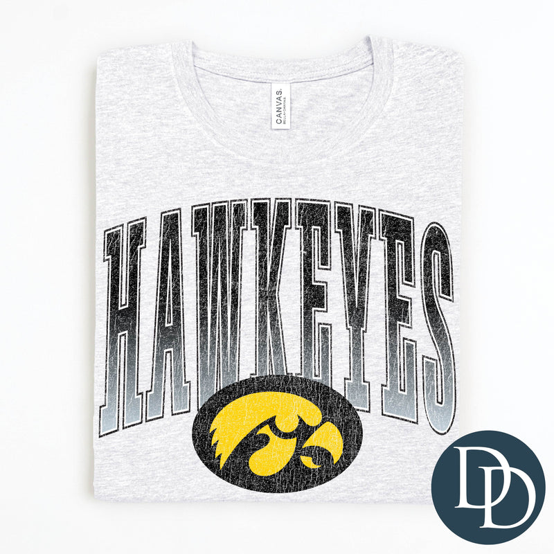 IA Hawk Distressed Arch *DTF Transfer*