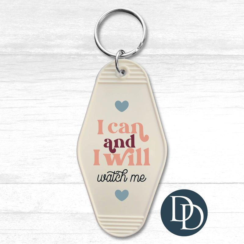 I Can And I Will Motel Keychain UV DTF Decal