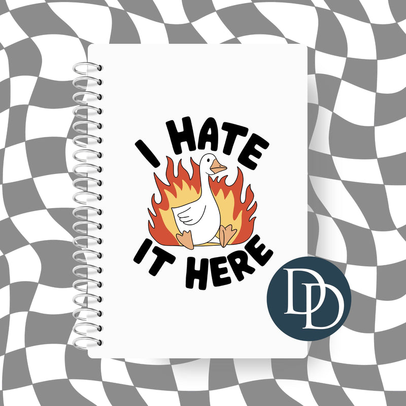 I Hate it Here Burning Goose *UV DTF Decal*