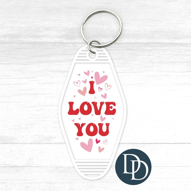 I Love You *Motel Keychain UV DTF Decal*