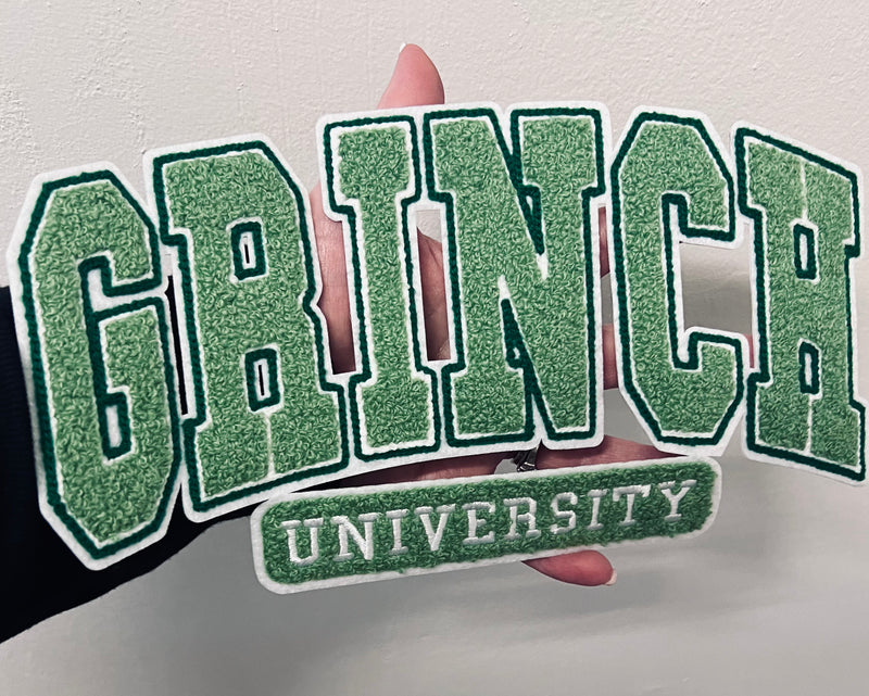 Green University *Chenille Patch*