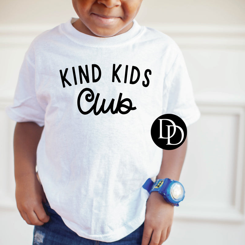 Kind Kids Club, Youth (Black Ink) *Screen Print Transfer*