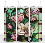 Stained Glass Lillies *Sublimation Print Transfer*