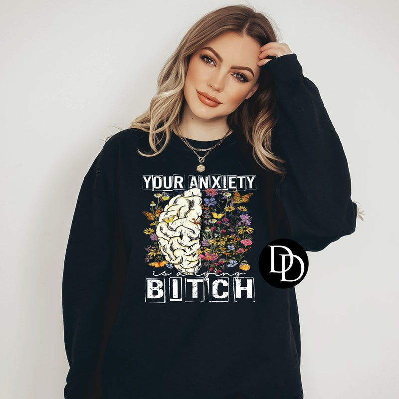 Your Anxiety Floral Brain *DTF Transfer*