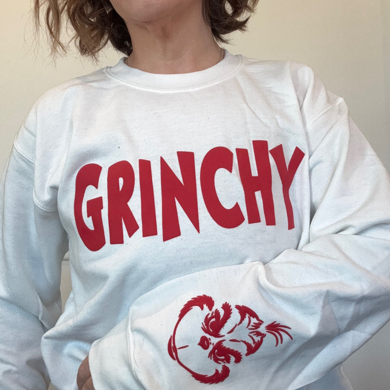 Grnchy (Red Ink) *Puff Screen Print Transfer*