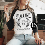 Sideline Social Club (Black Ink) - NOT RESTOCKING - *Screen Print Transfer*