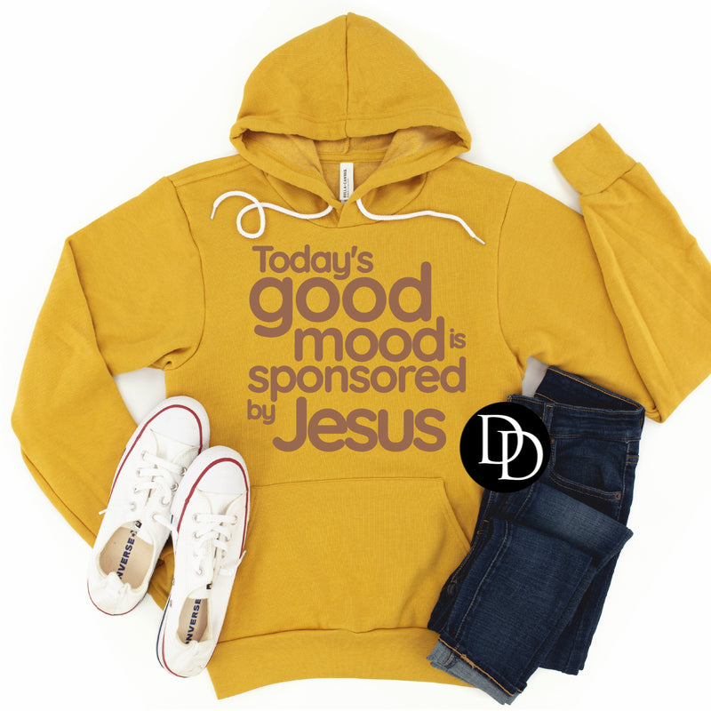 Today’s Good Mood Is Sponsored By Jesus (Doe Brown Ink) *Screen Print Transfer*
