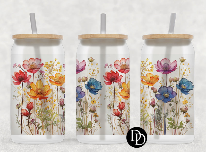 Watercolor Wildflowers *Sublimation Print Transfer*