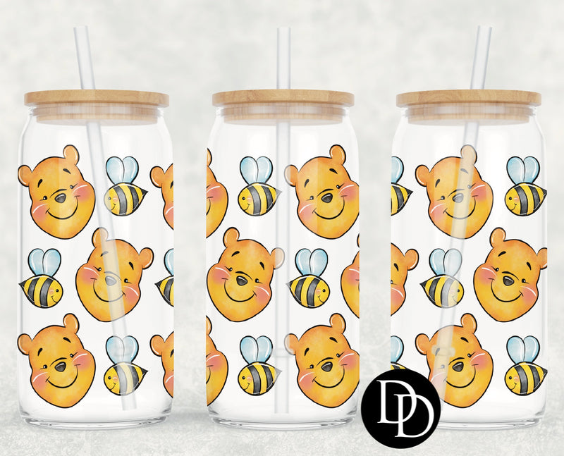 Pooh & Bees UV DTF Cup Wrap