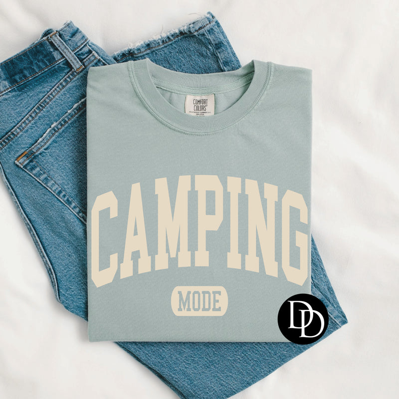 Camping Mode (Beige Ink) *Screen Print Transfer*