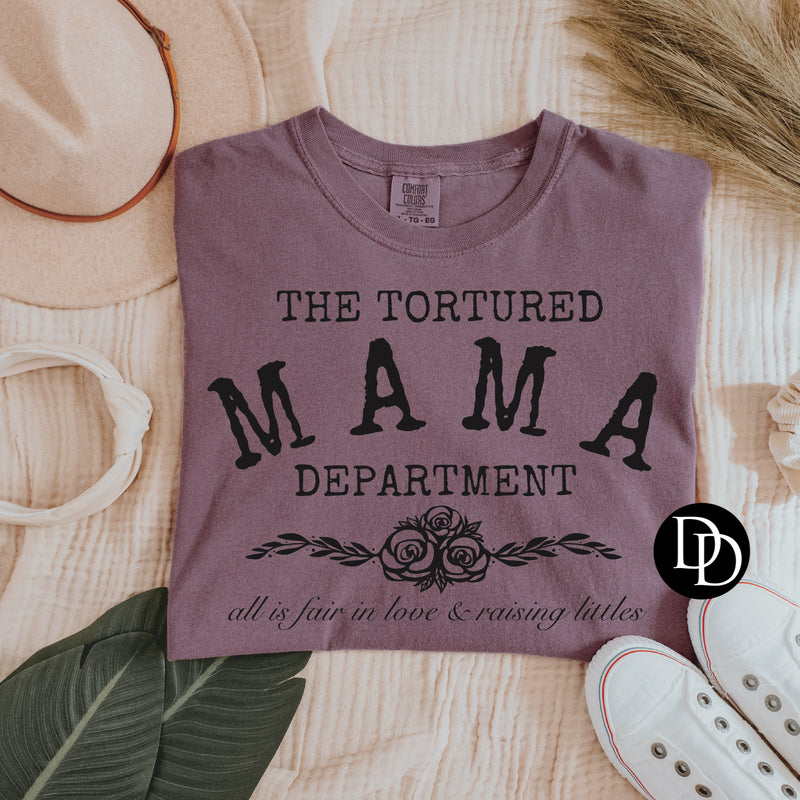The Tortured Mama Department (Black Ink) *Screen Print Transfer*