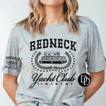 Redneck Yacht With Pocket Accent  (Black Ink) *Screen Print Transfer*