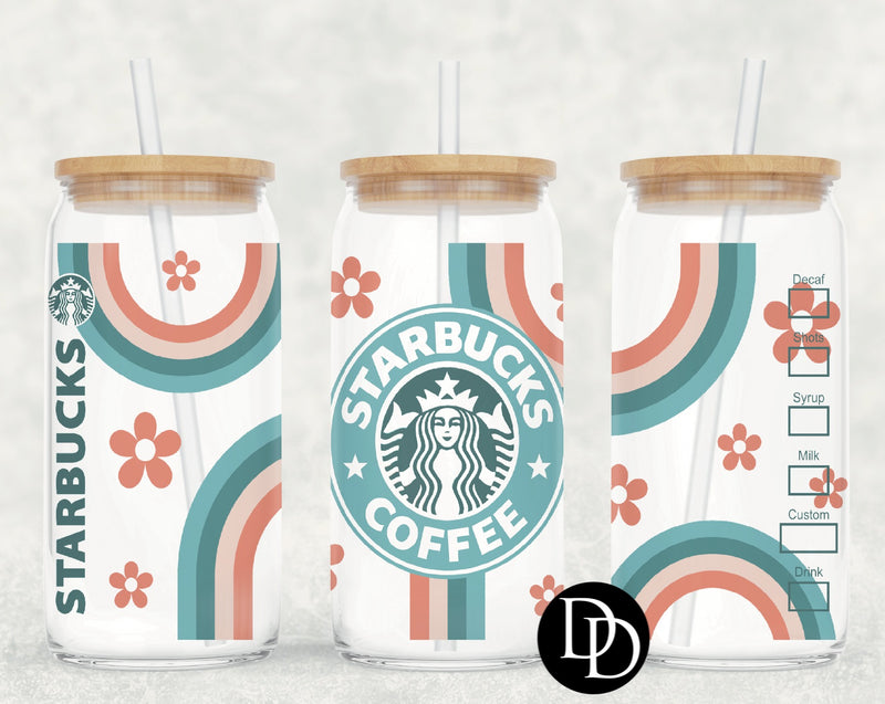 Starbs Rainbows Boho UV DTF Cup Wrap