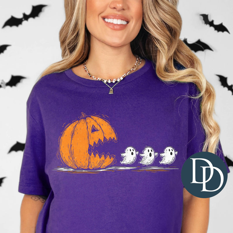 Jack-O-Lantern Ghost Chase *DTF Transfer*