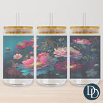 Jewel Tone Florals Tumbler Print *Sublimation Print Transfer*