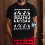 Jingle Balls Oversized Ugly Christmas Sweater (White Ink) *Screen Print Transfer*