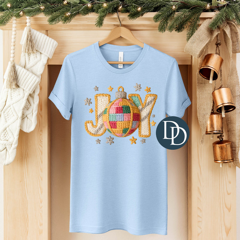 Joy Ornament Faux Yarn *DTF Transfer*