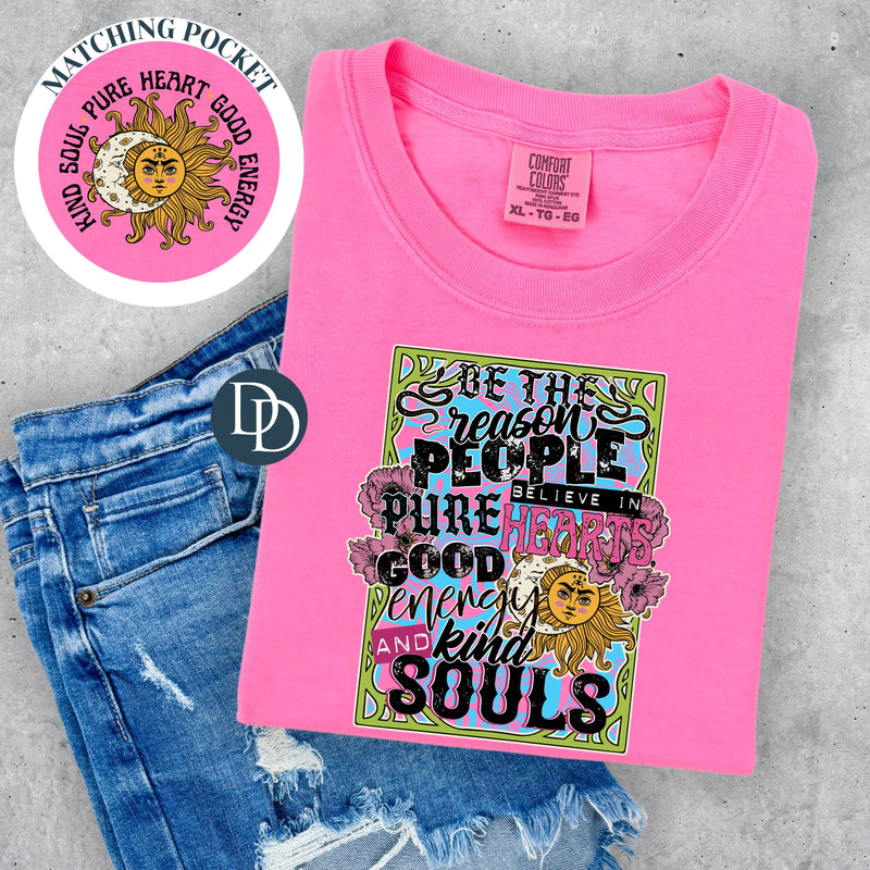 Kind Soul Pure Heart With Pocket Accent *DTF Transfer*