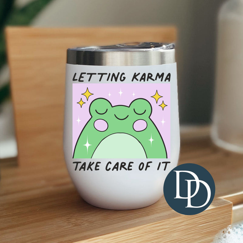 Letting Karma Take Care of It Frog Stars *UV DTF Decal*