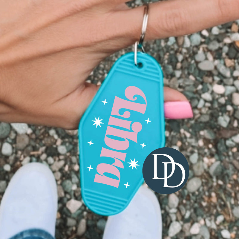 Libra Stars *Motel Keychain UV DTF Decal*