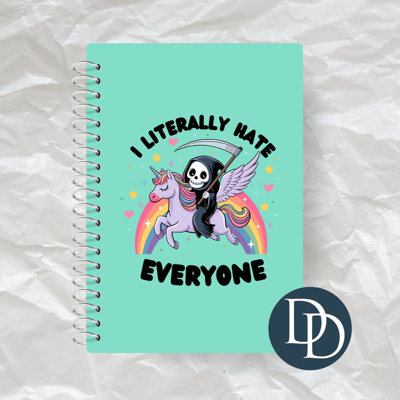Literally Hate Everyone Reaper Rainbow *UV DTF Decal*