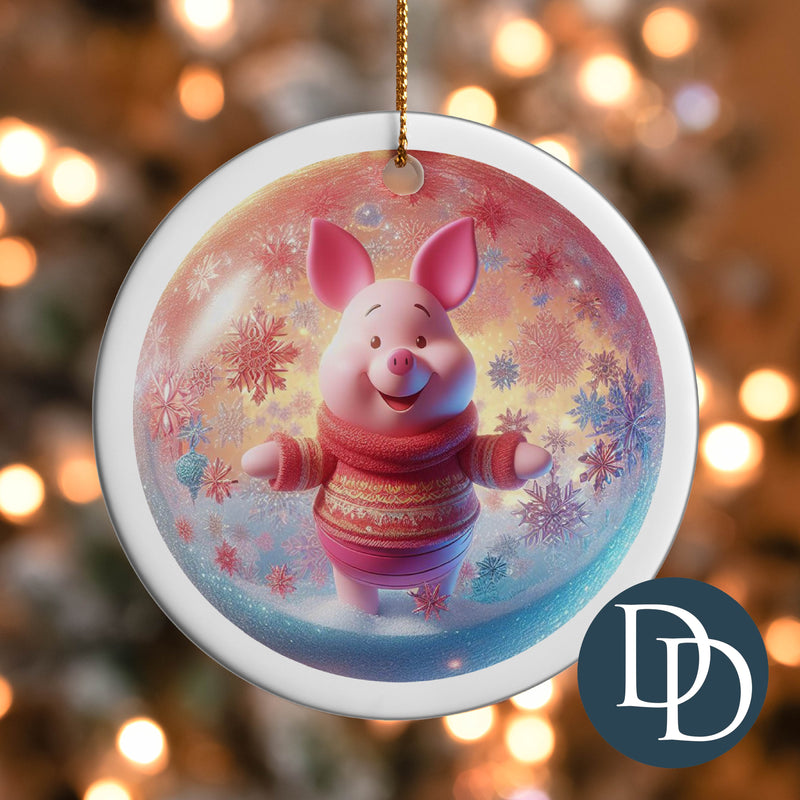 Little Pig Christmas Sweater *UV DTF Ornament Decal*