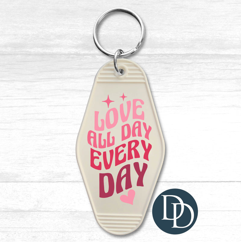 Love All Day *Motel Keychain UV DTF Decal*