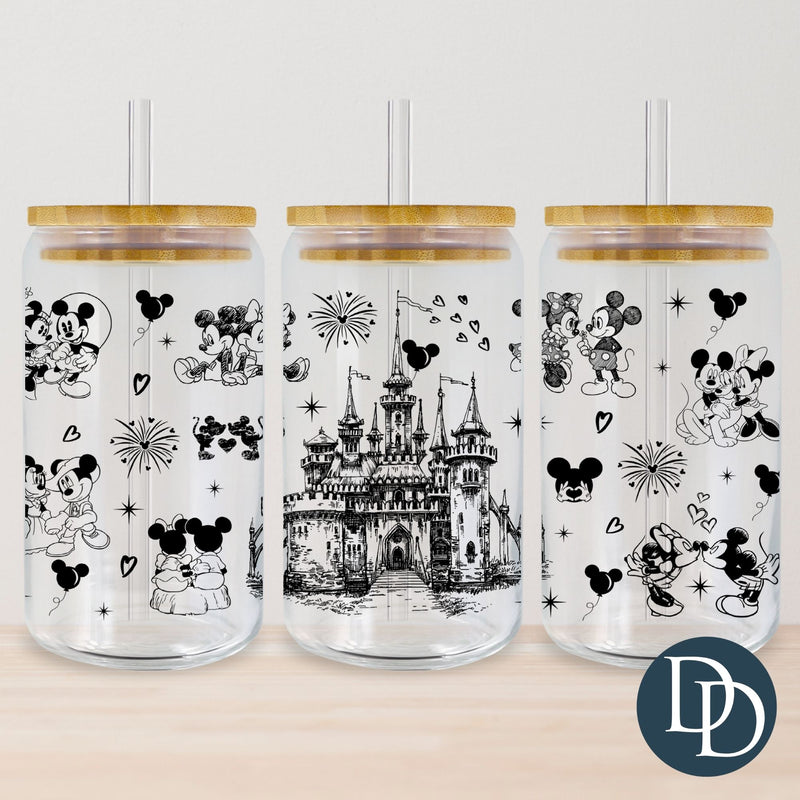 Love Mouse Castle Scene *UV DTF Cup Wrap*