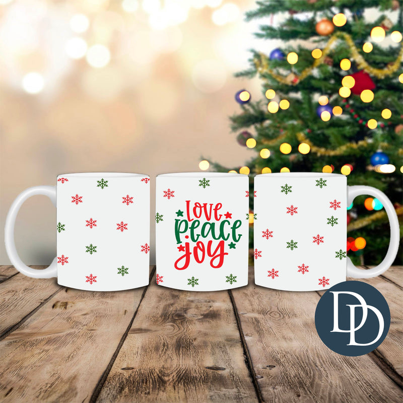 Love Peace Joy *UV DTF Mug Wrap*