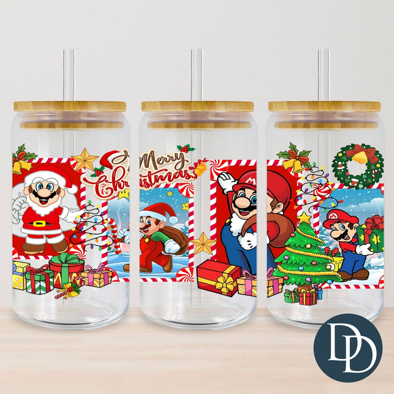 Mario Merry Christmas Posters *UV DTF Cup Wrap*