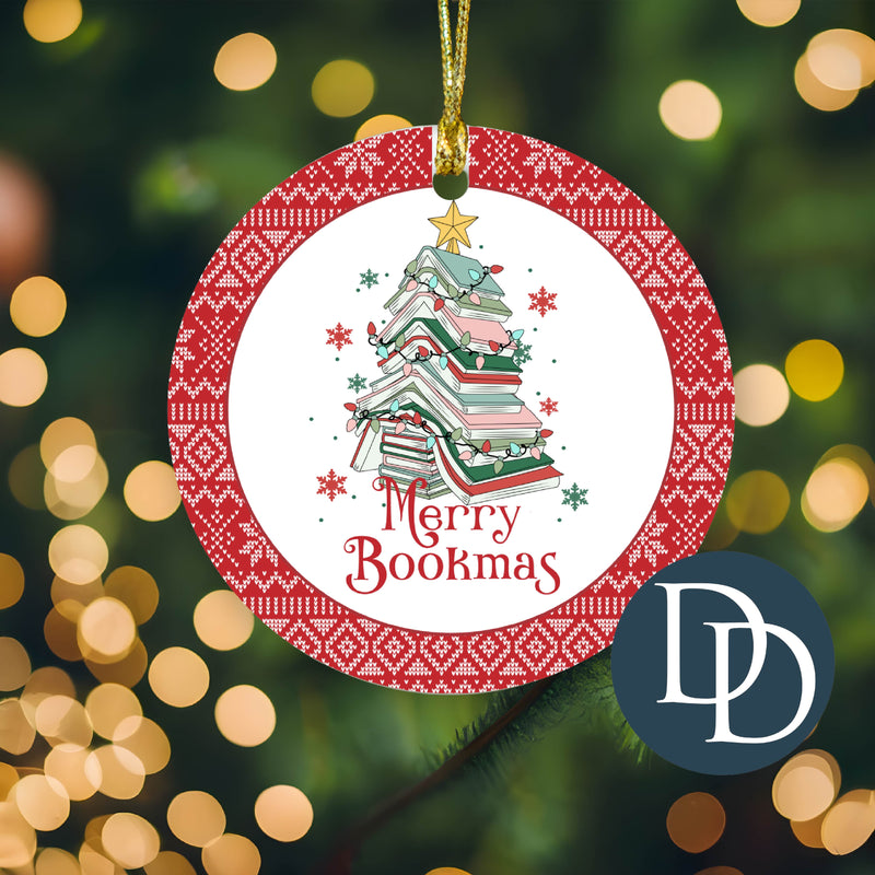 Merry Bookmas *Sublimation Ornament Transfer*