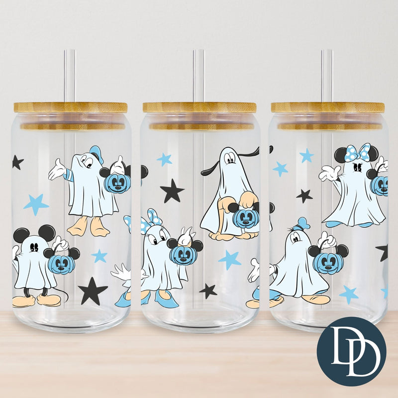 MickE Friends Blue Ghosts *UV DTF Cup Wrap*