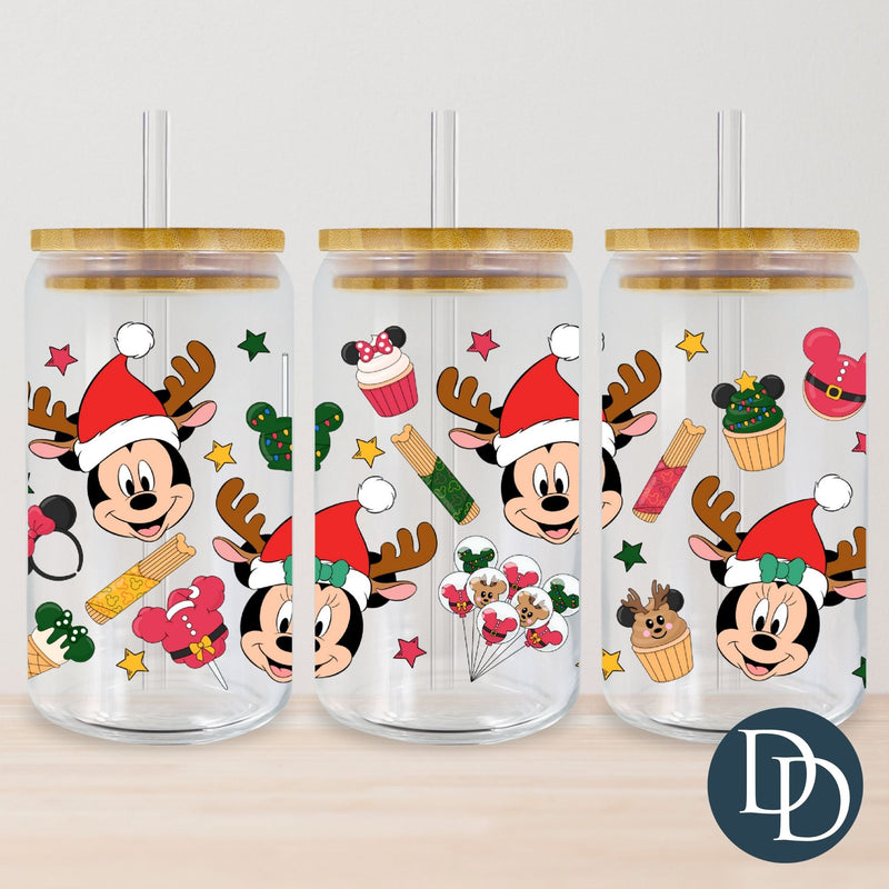 MickE MinnE Reindeer Hat *UV DTF Cup Wrap*