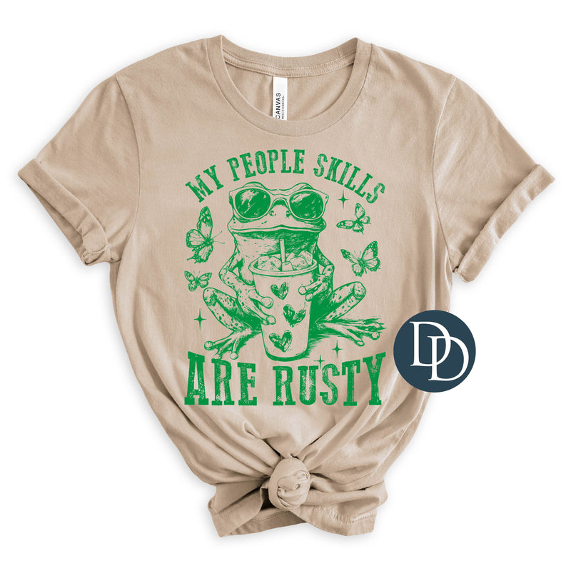 OVERSIZED My People Skills Are Rusty Frog *DTF Transfer*