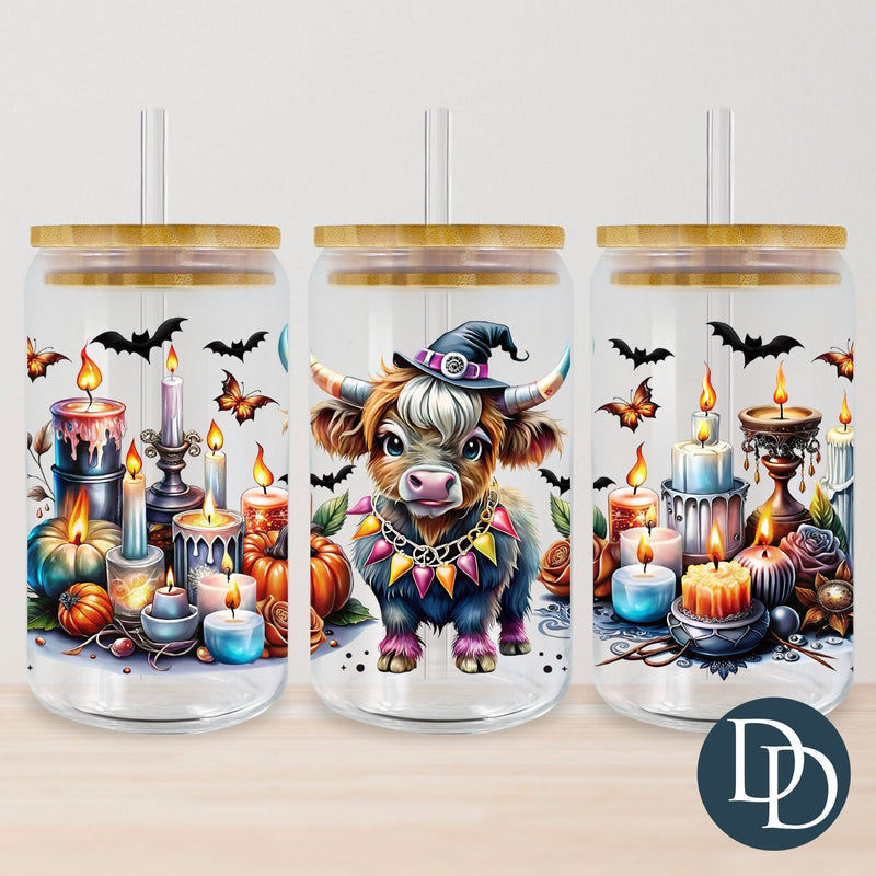 Mystical Halloween Highland Cow *UV DTF Cup Wrap*
