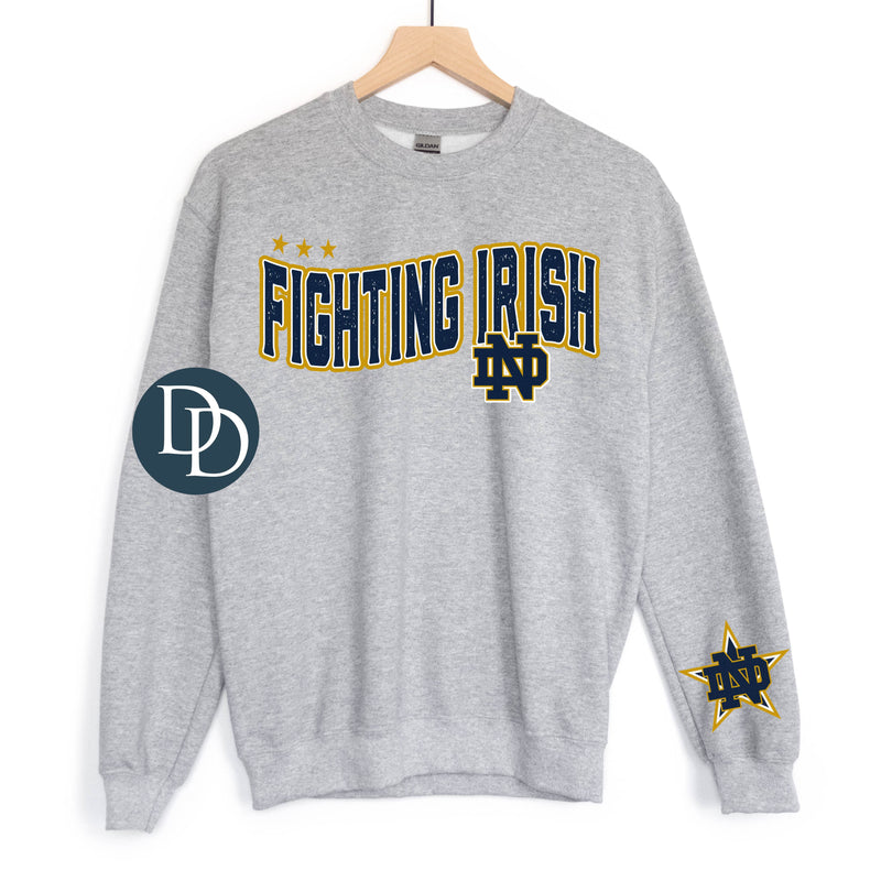 ND Irish Wavy Stars With Sleeve Accent *DTF Transfer*